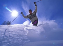 Skier and Meniscus Injury